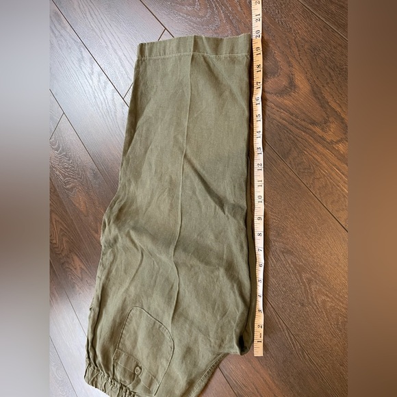 LL BEAN green linen the favorite pant size 18 petite - Picture 4 of 6